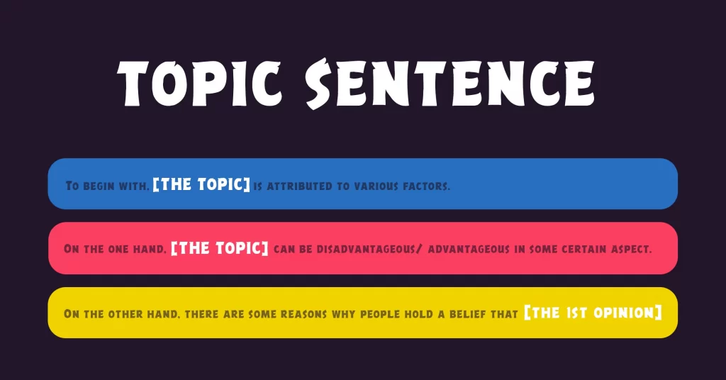 topic sentence là gì cách viết câu chủ đề tiếng anh